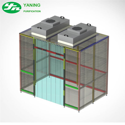 Factory hardwall and softwall clean room modular design and production